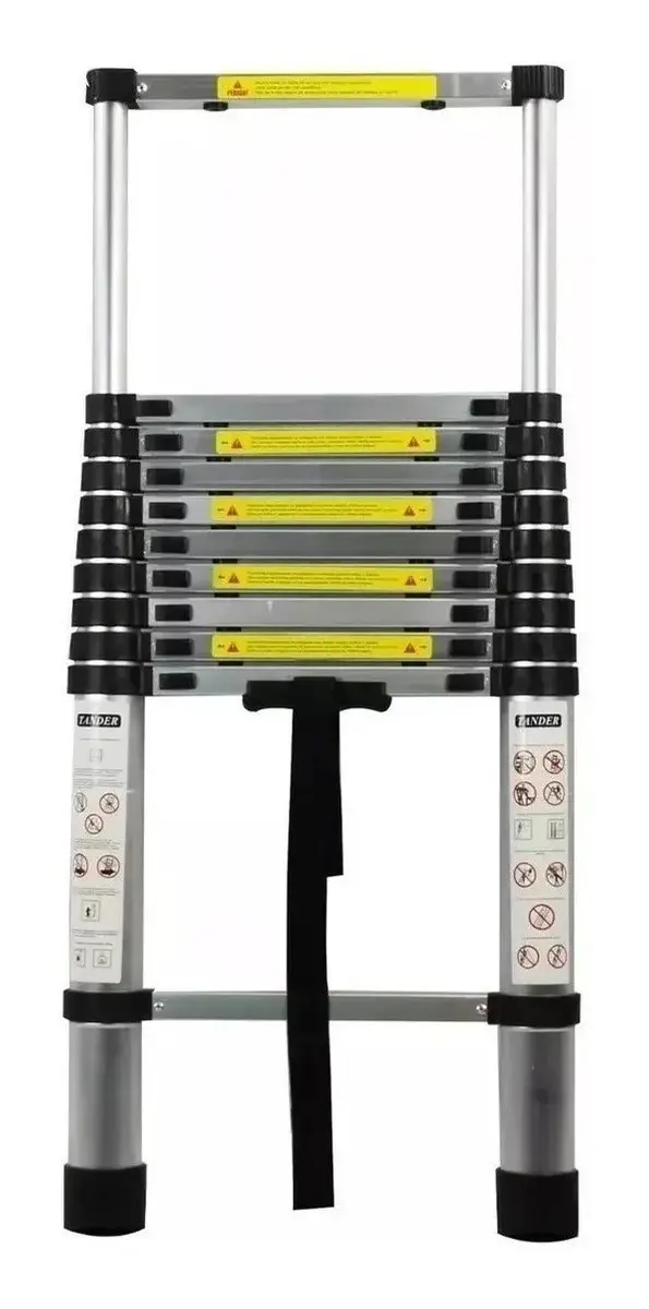 Escada Telescópica Inox de 3 a 7 Metros Antiderrapante